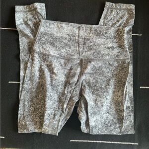 lululemon athletica Gray Marble Pattern Leggings